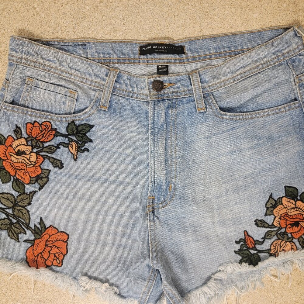 Flying Monkey Womens Jean Shorts